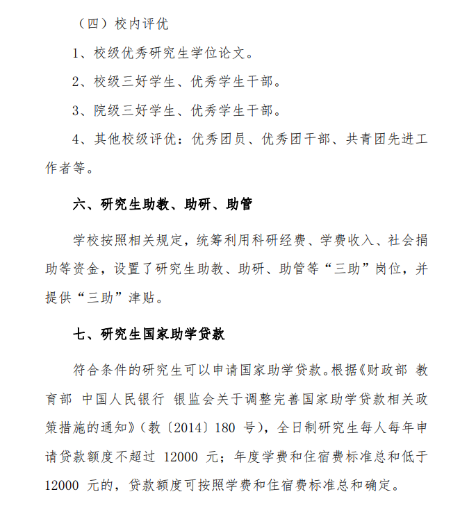2023西南林业大学研究生奖学金和助学金有哪些，多少钱？