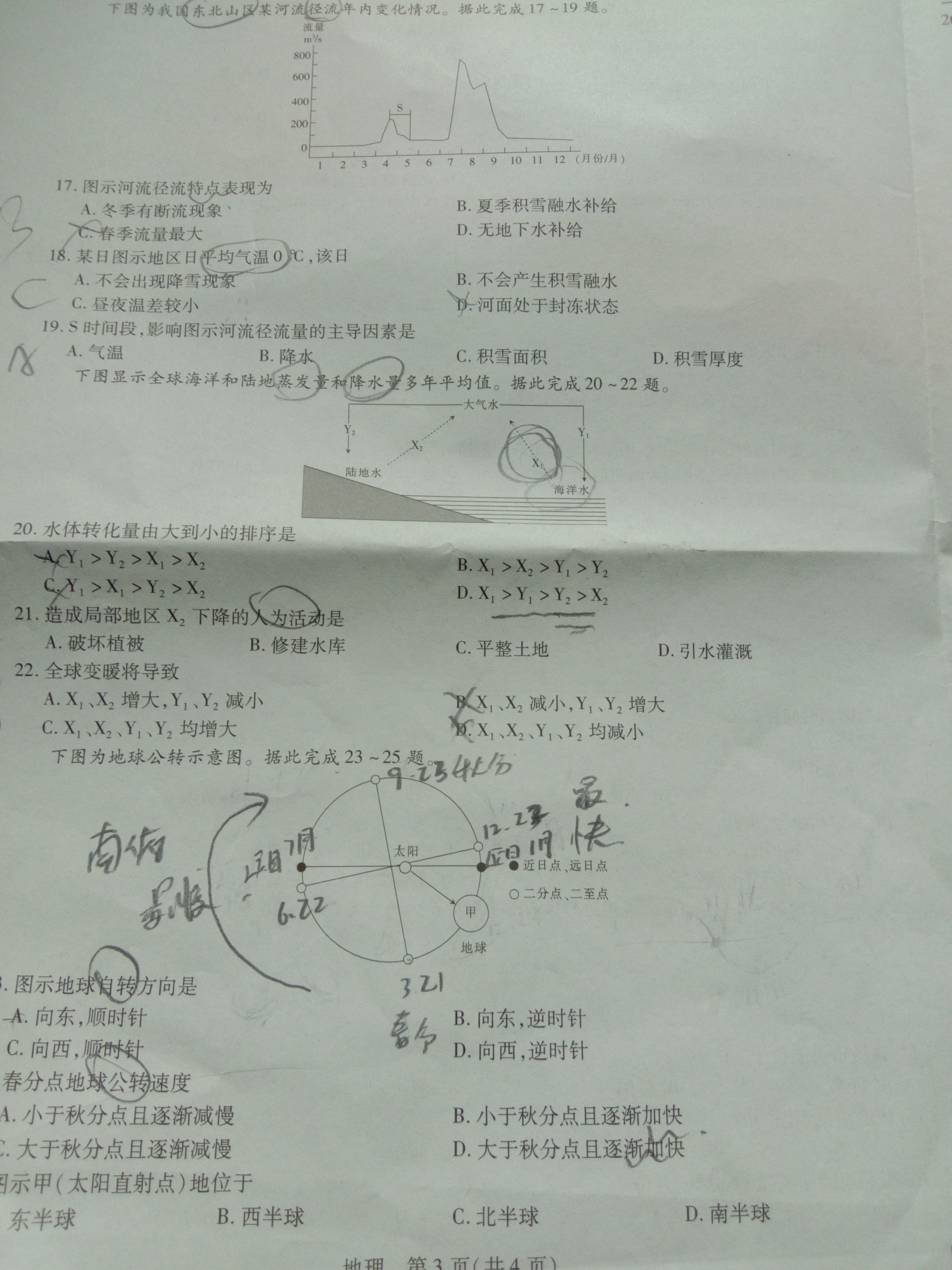 2023江西稳派智慧上进高三10月联考地理试题原卷及参考答案汇总